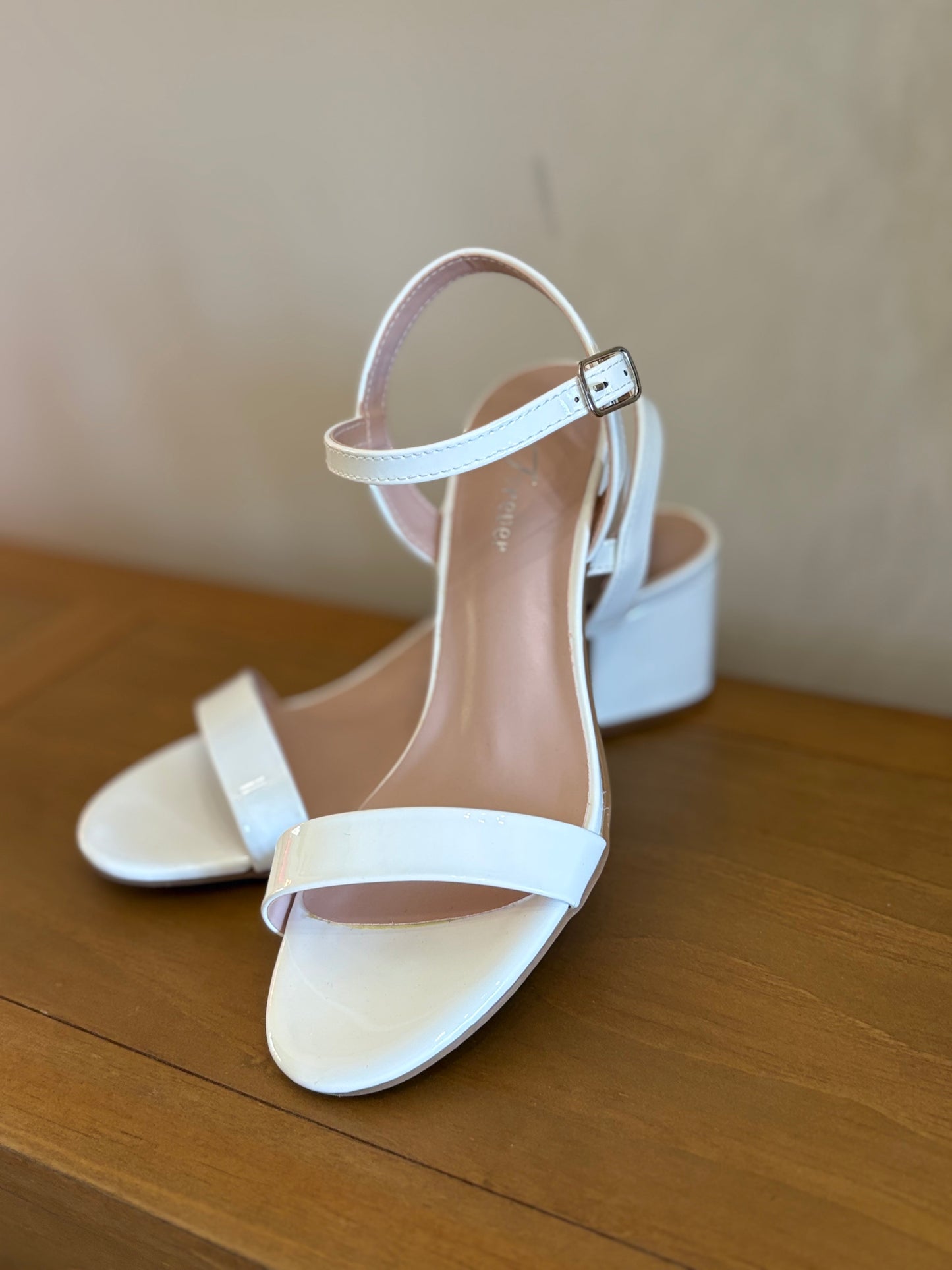 White Heel Sandals