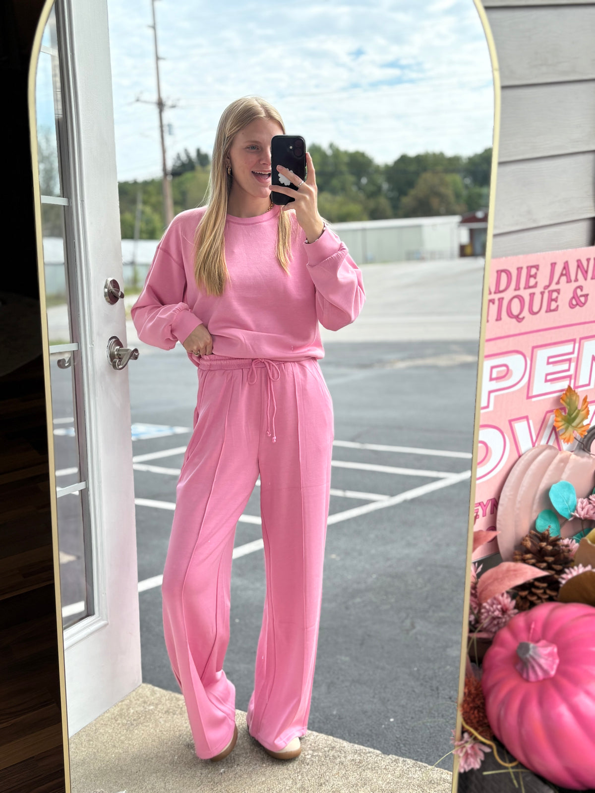 Pink Butter Soft Pants Set