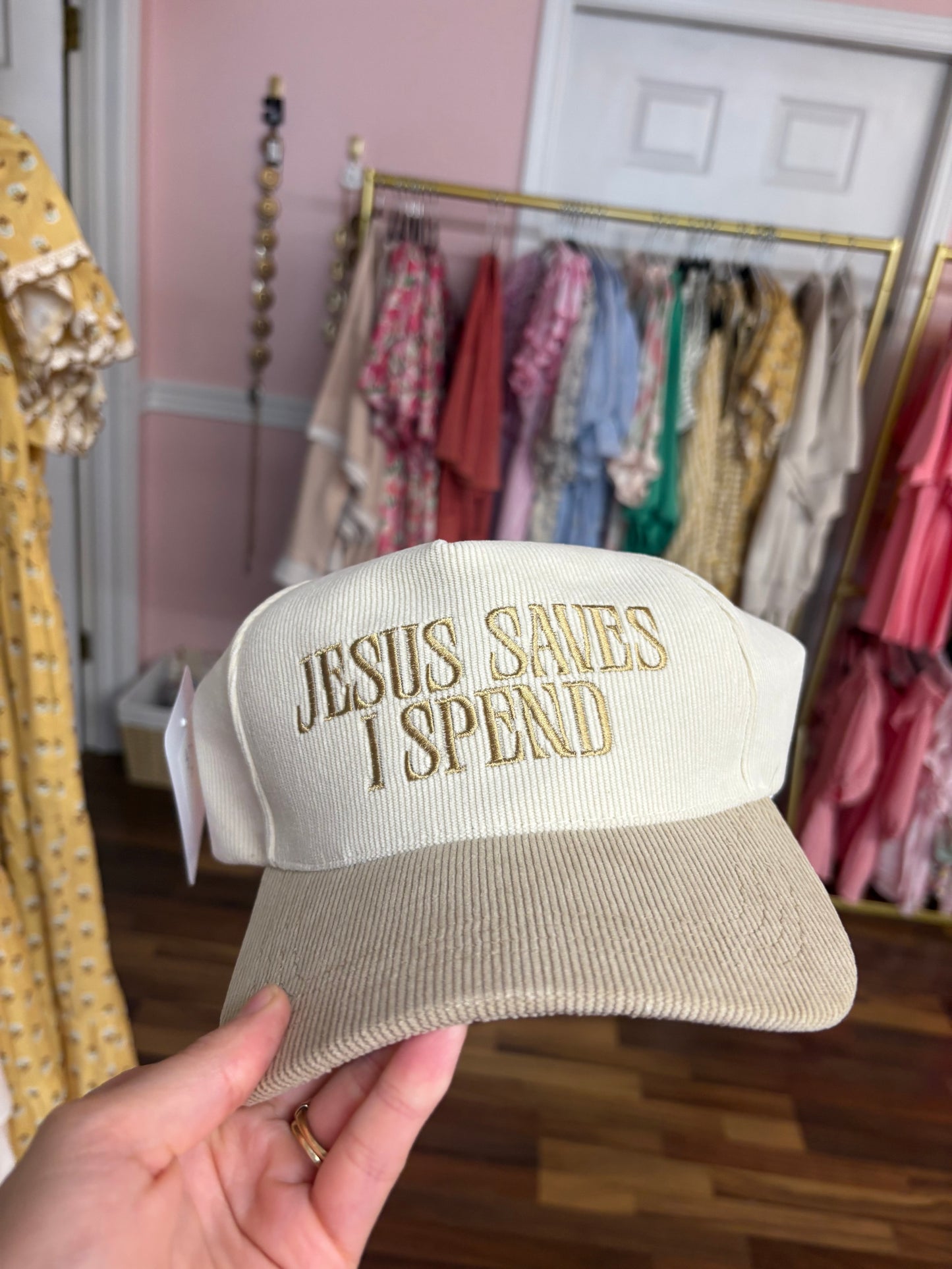 Tan Jesus Saves I Spend