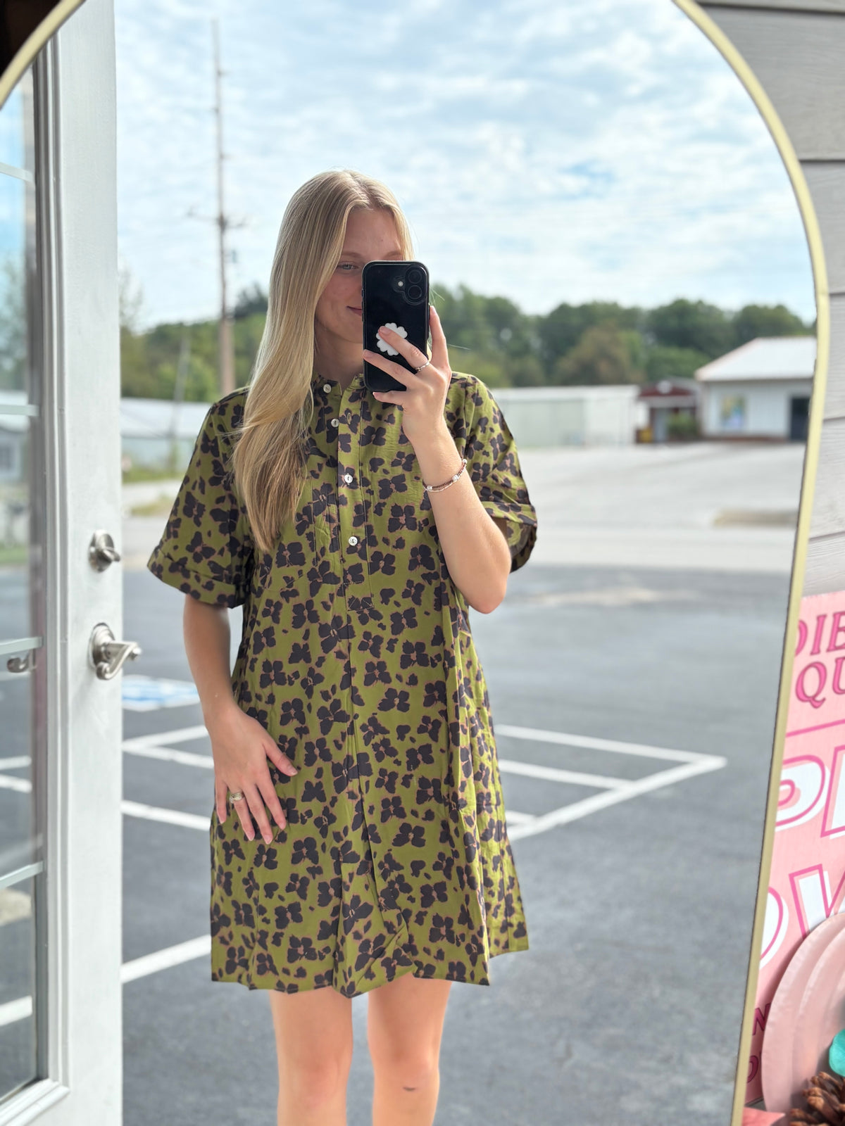Olive Fairytale Floral Mini