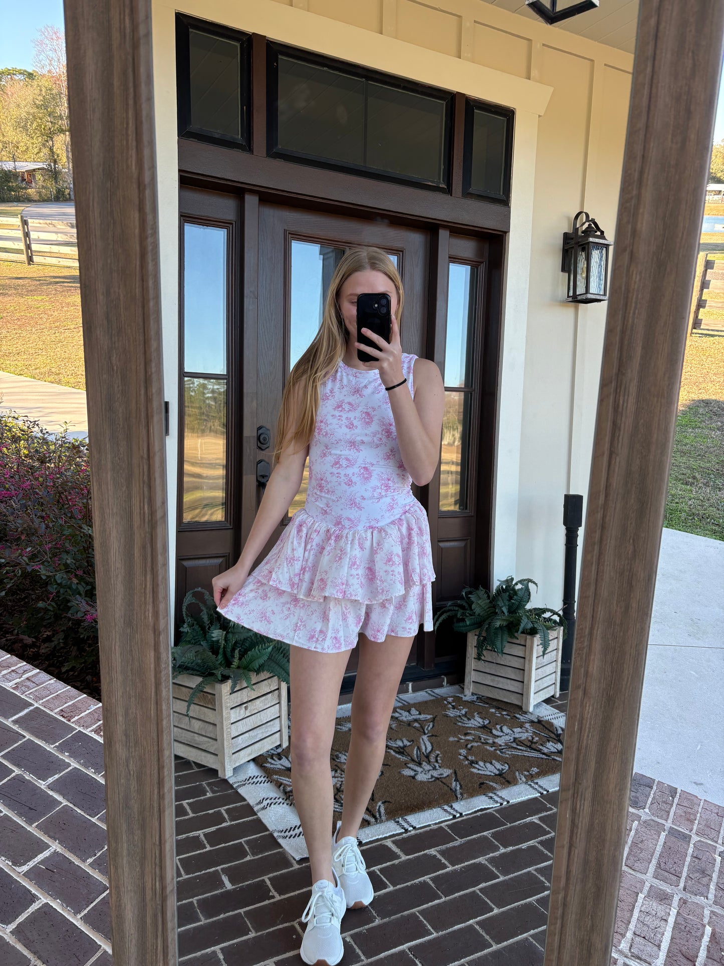 Pink Floral Active Knit Mini