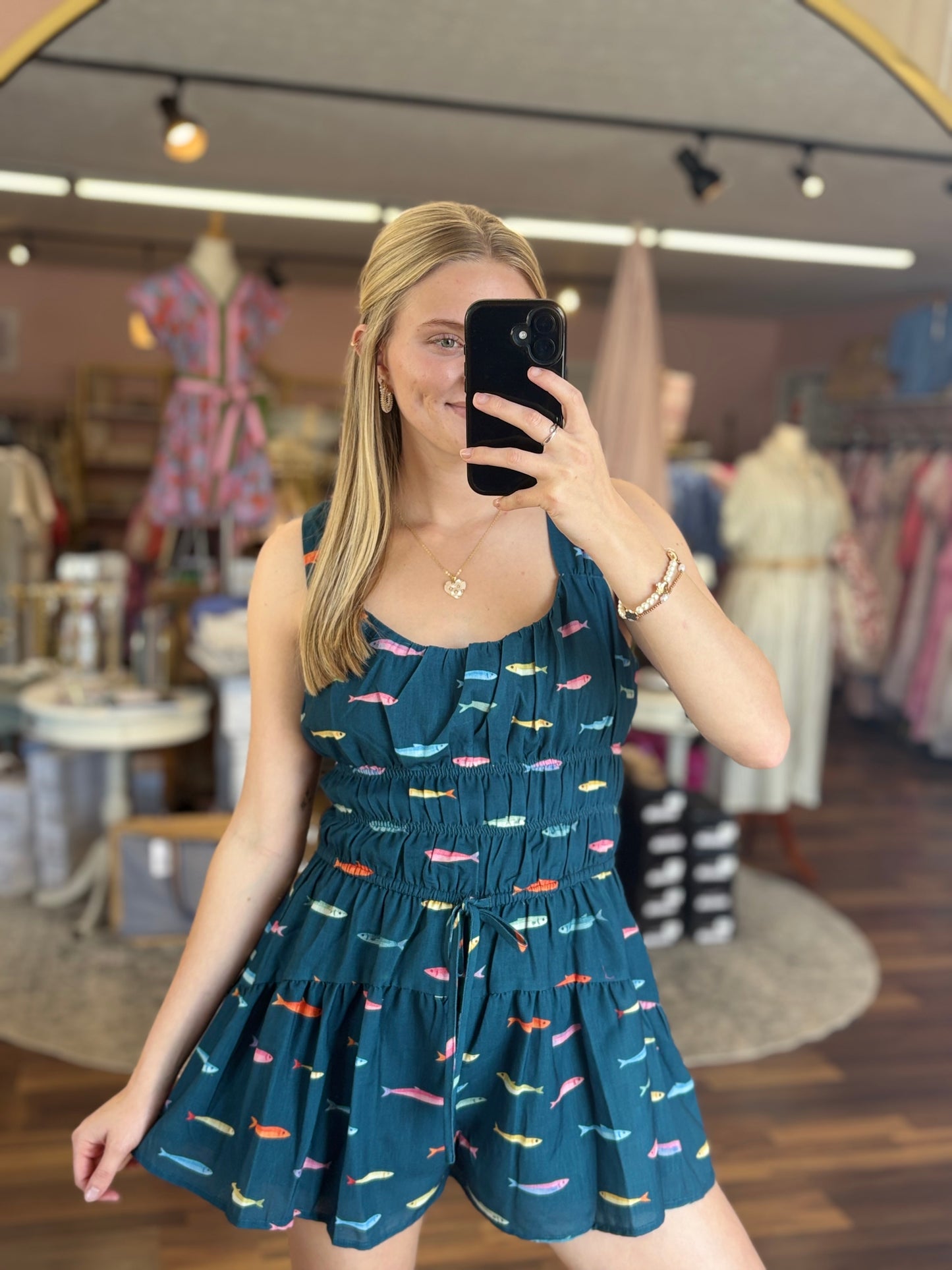 Fish Sleeveless Romper