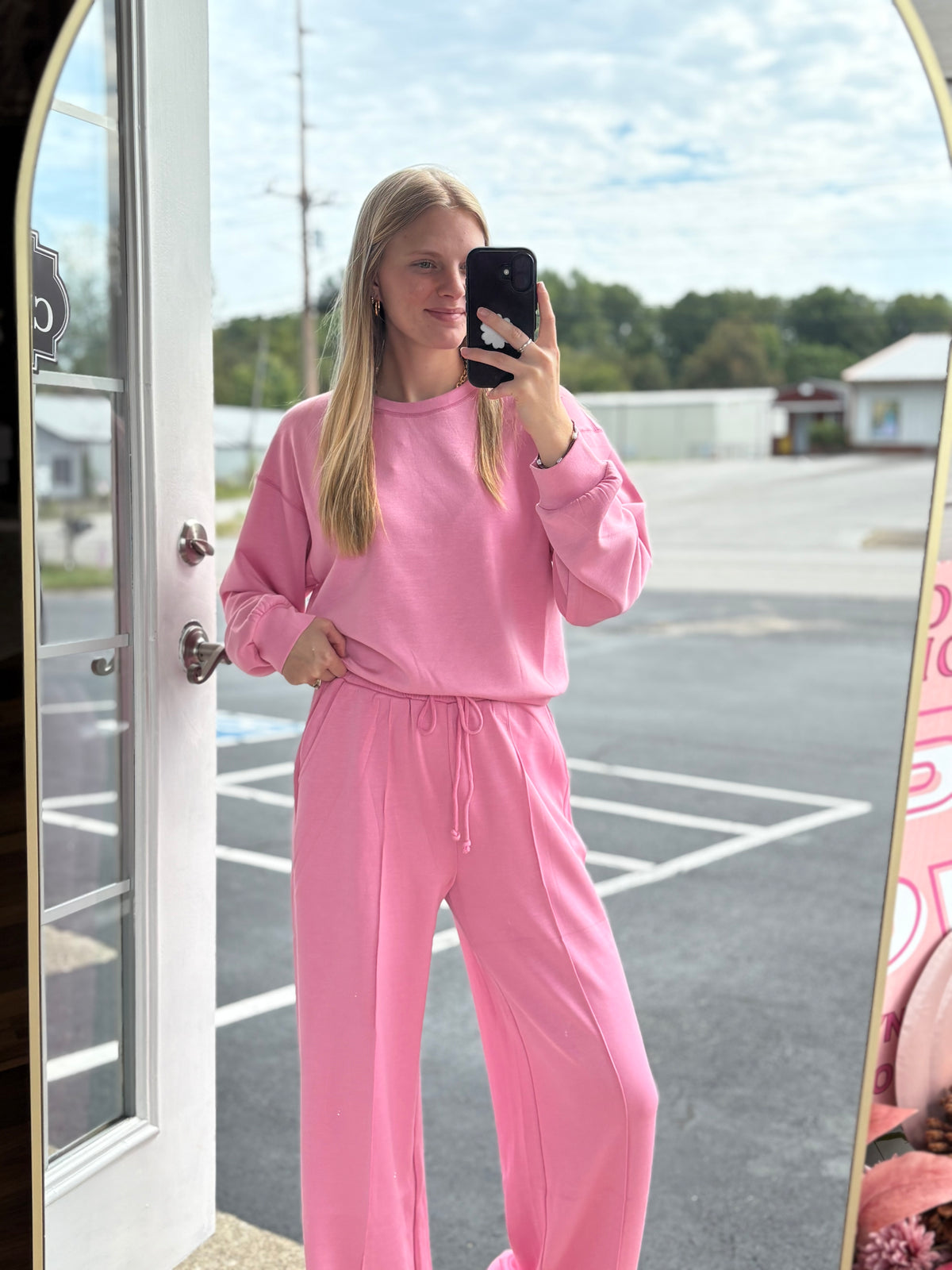 Pink Butter Soft Pants Set