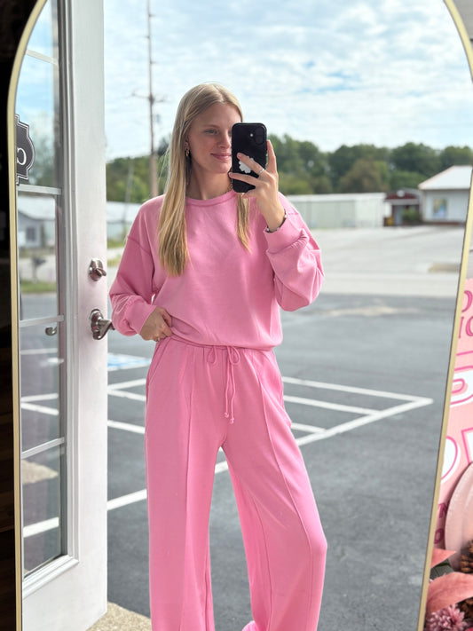 Pink Butter Soft Pants Set