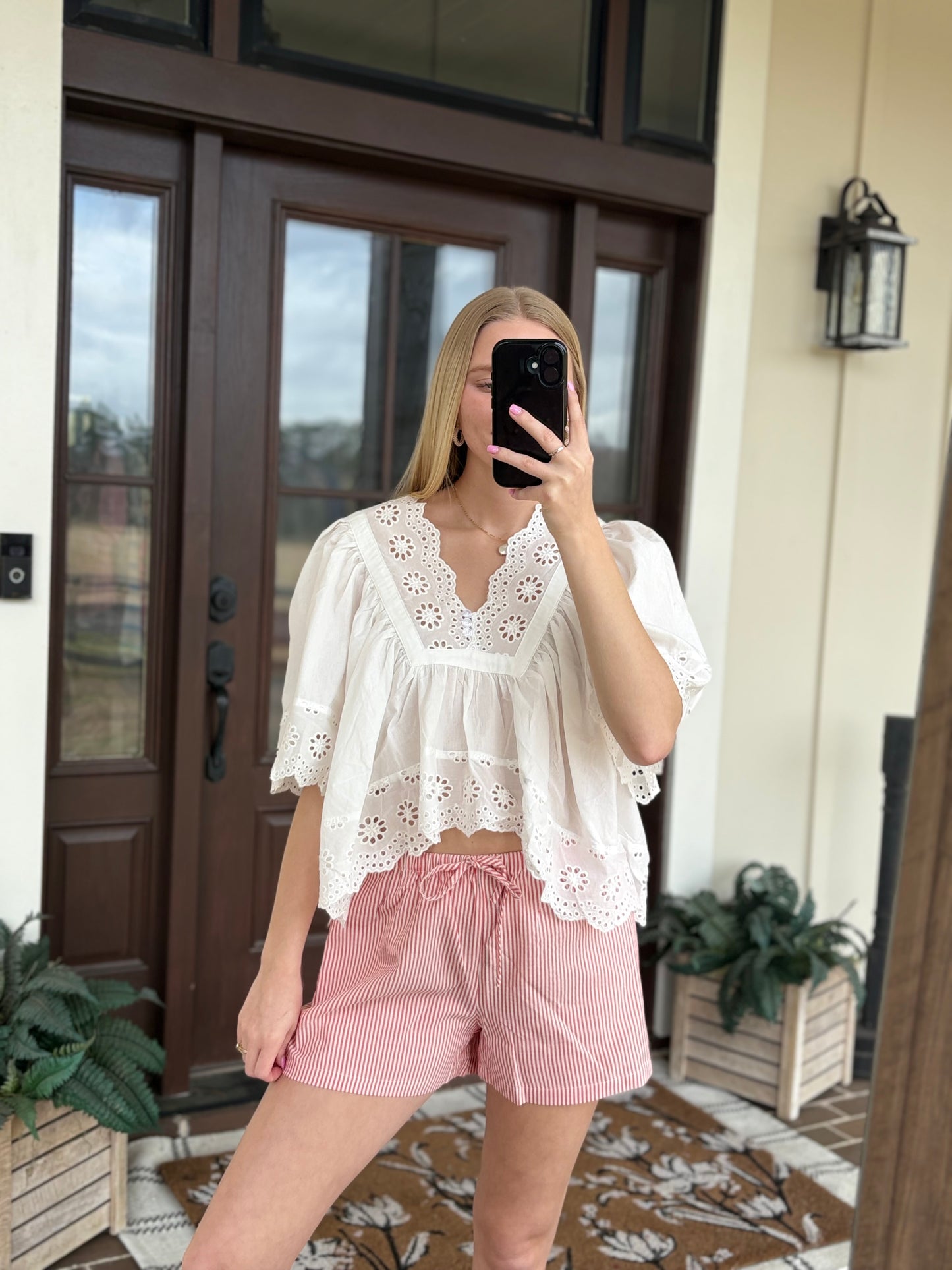 White Tie Blouse
