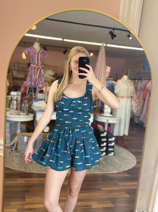 Fish Sleeveless Romper