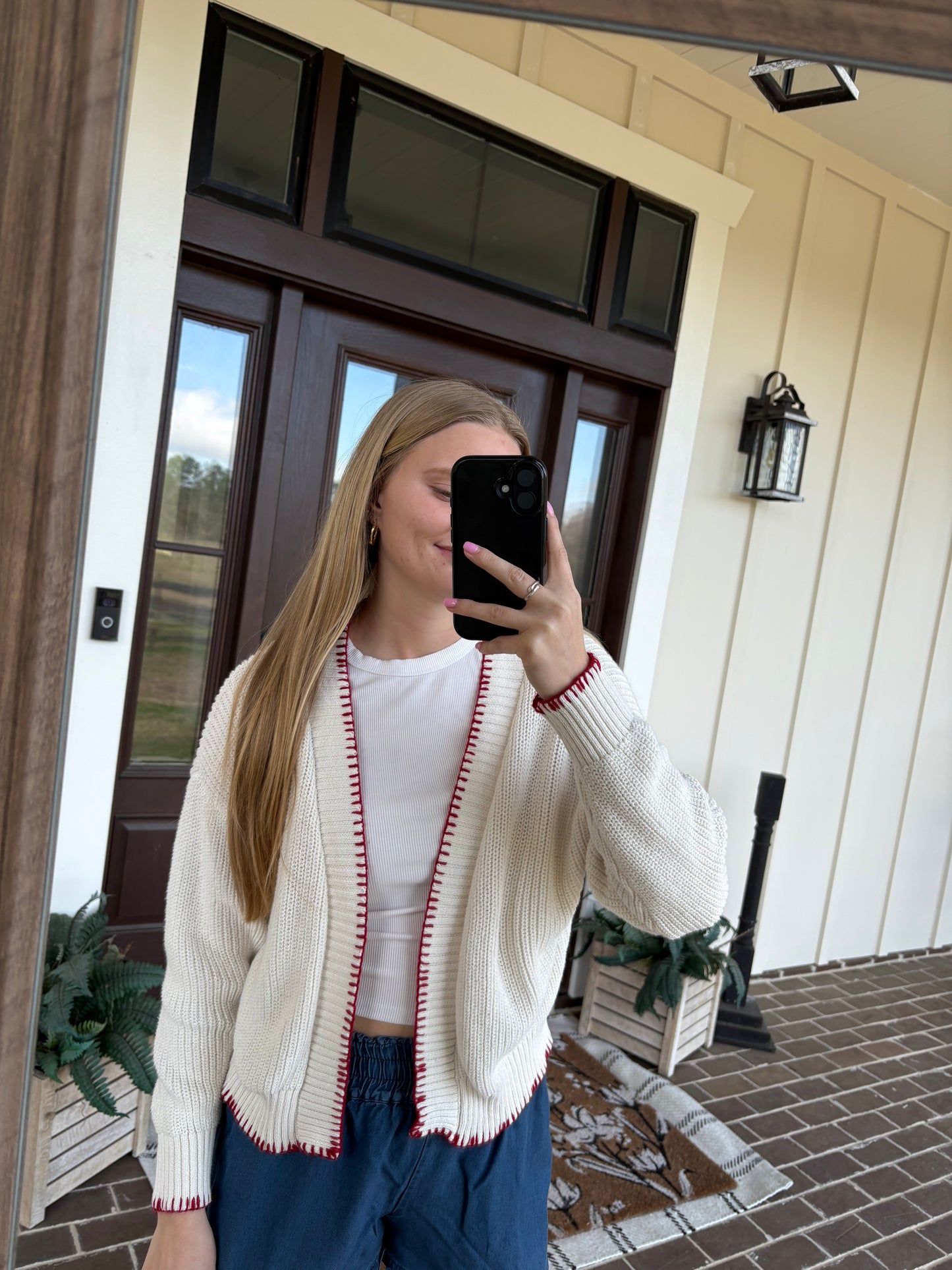 American Flag Knit Cardigan