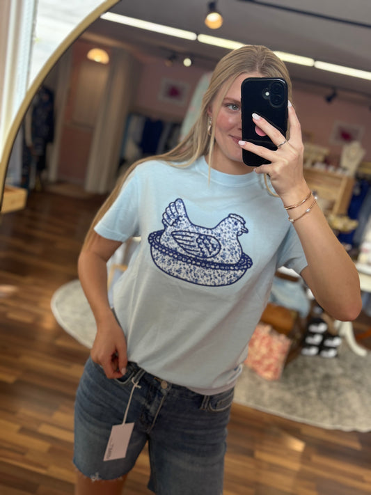 Chicken Dish Antique Tee