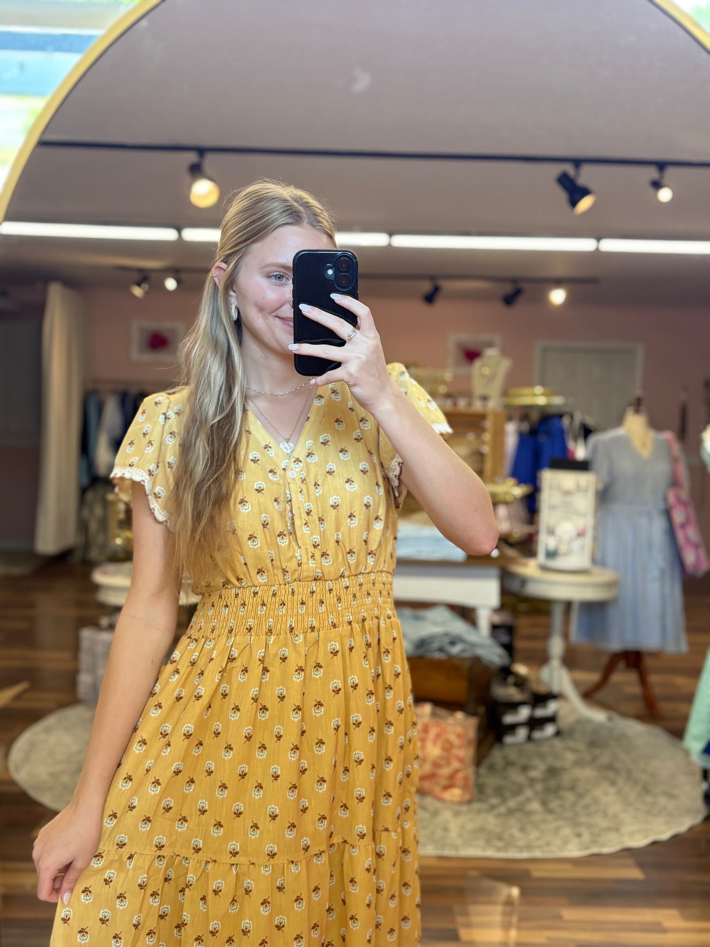 Floral Tiered Midi