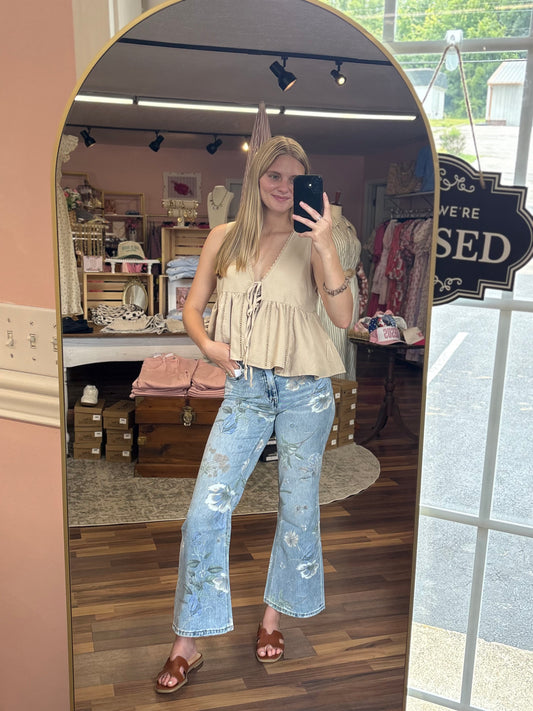 Vintage Floral Denim