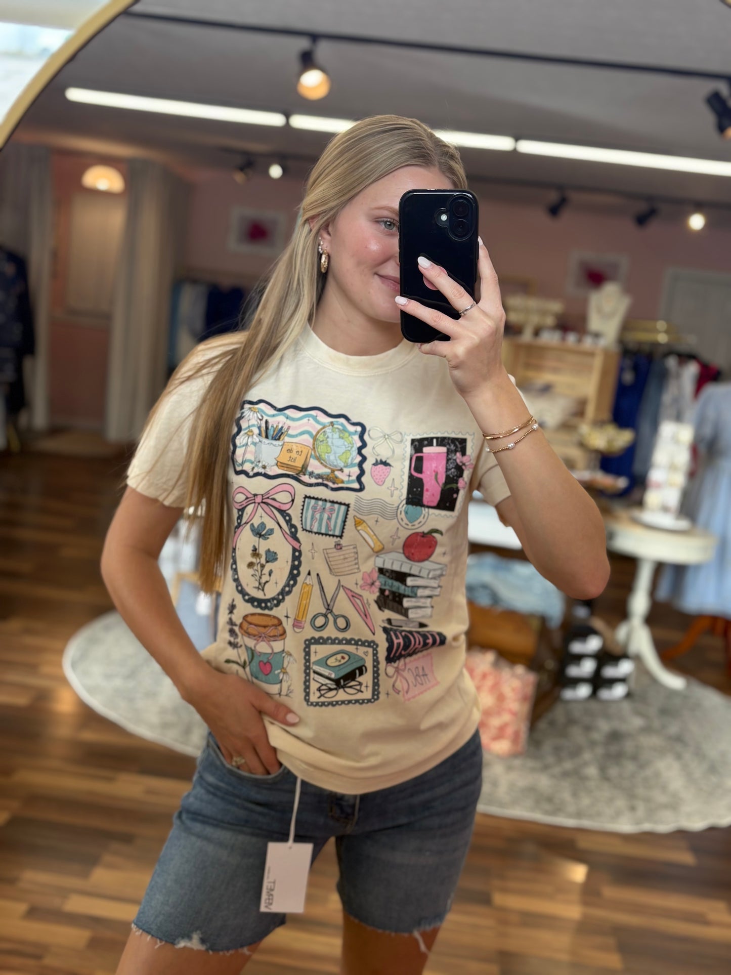 Teacher Stamp Collage Tee