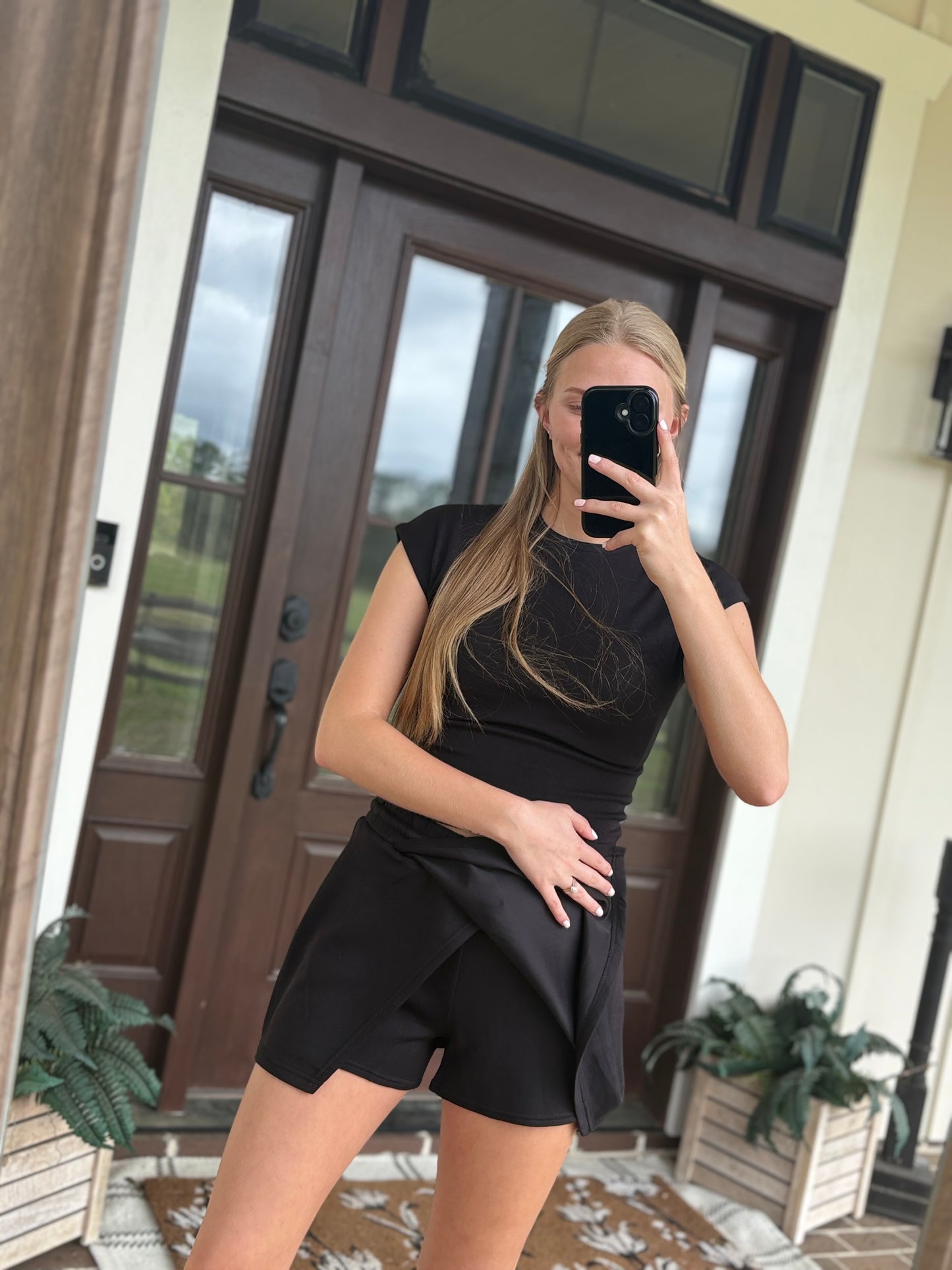 Black Skirt Set