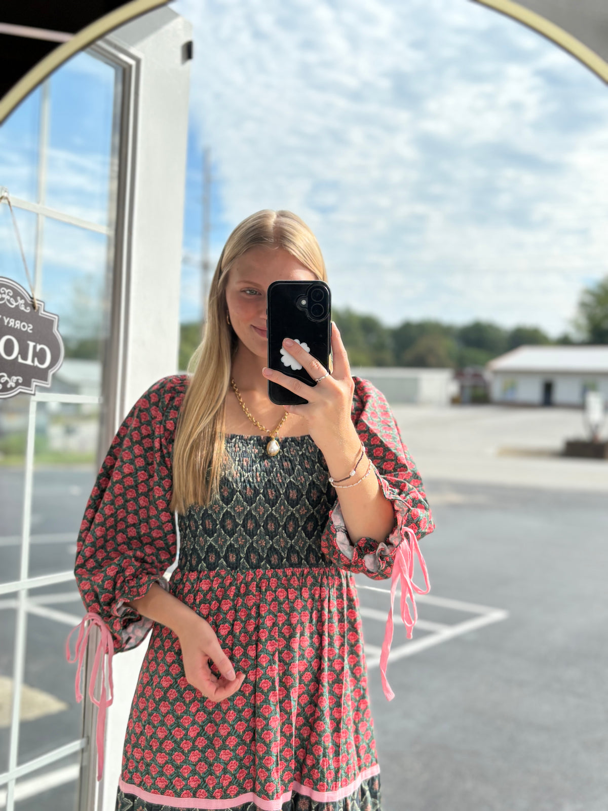 Rose Garden Mixed Pattern Maxi