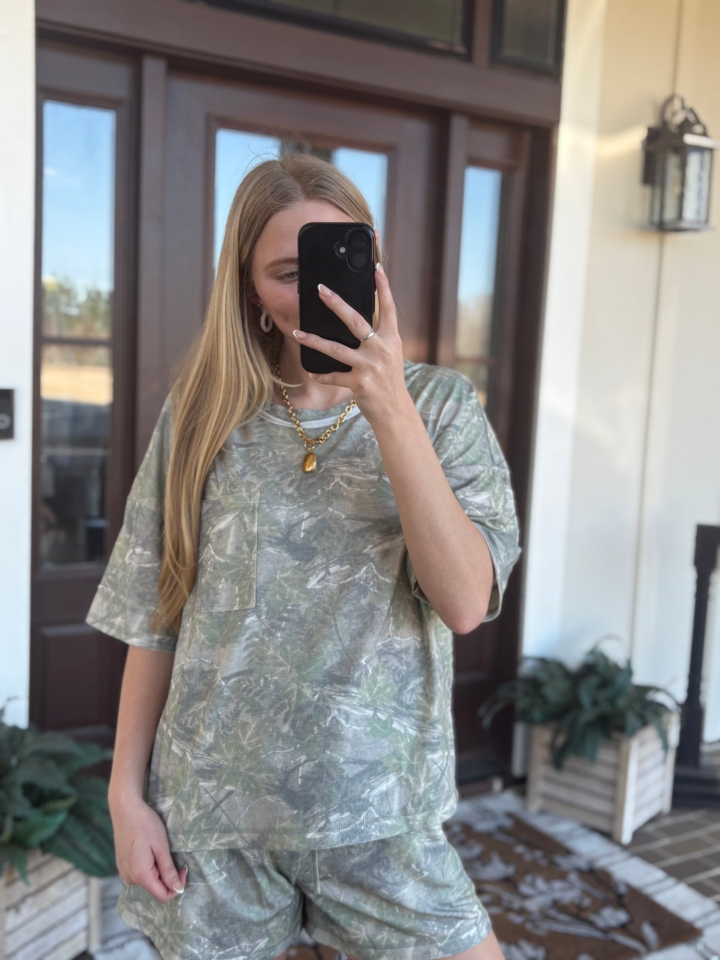 Muted Camo Short Set