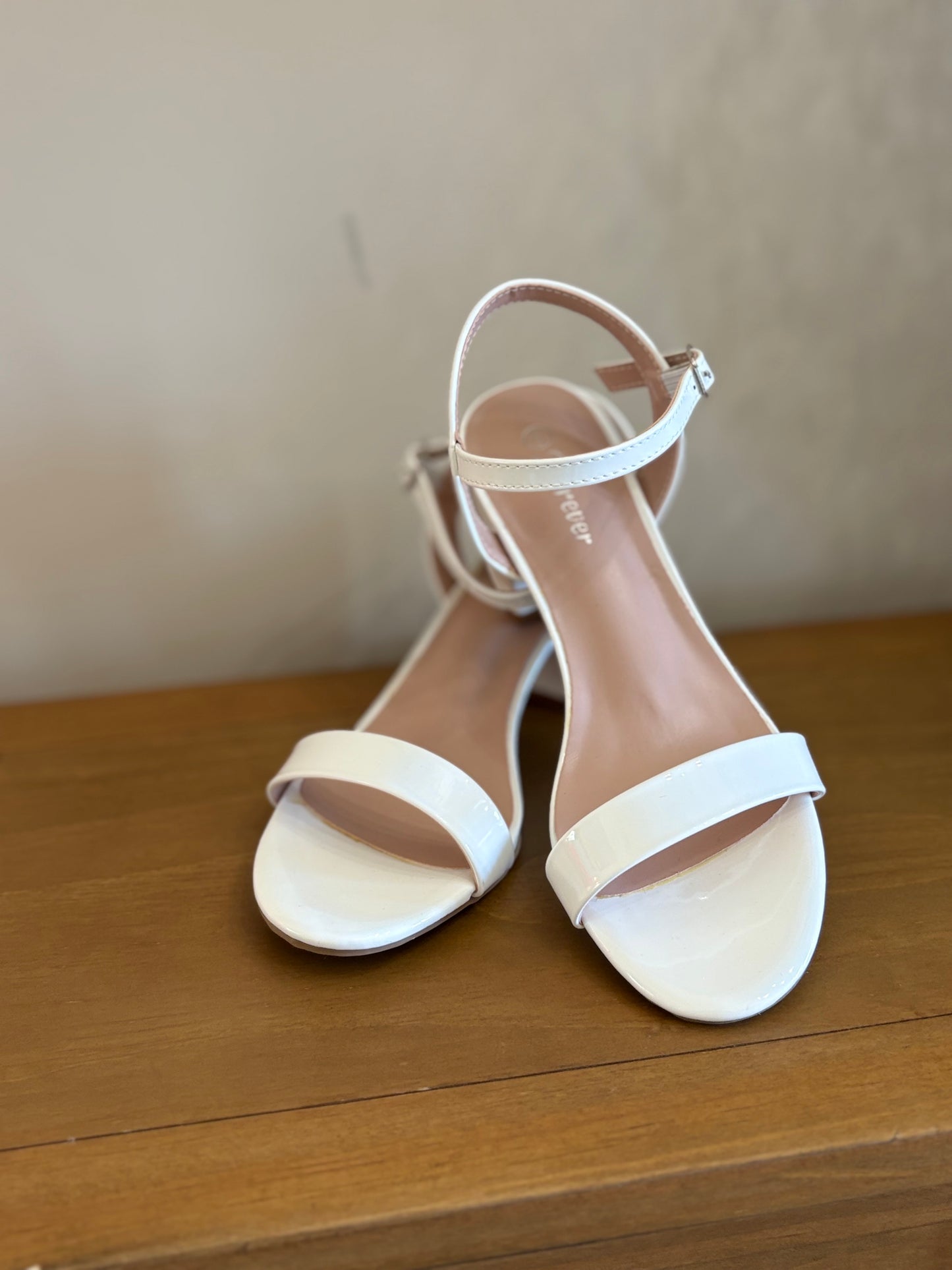 White Heel Sandals