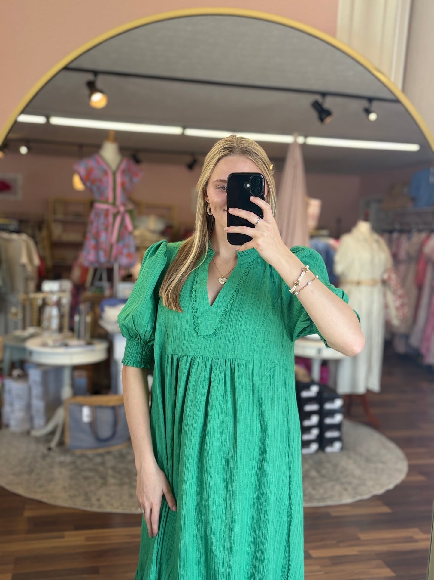 Kelly Green Midi