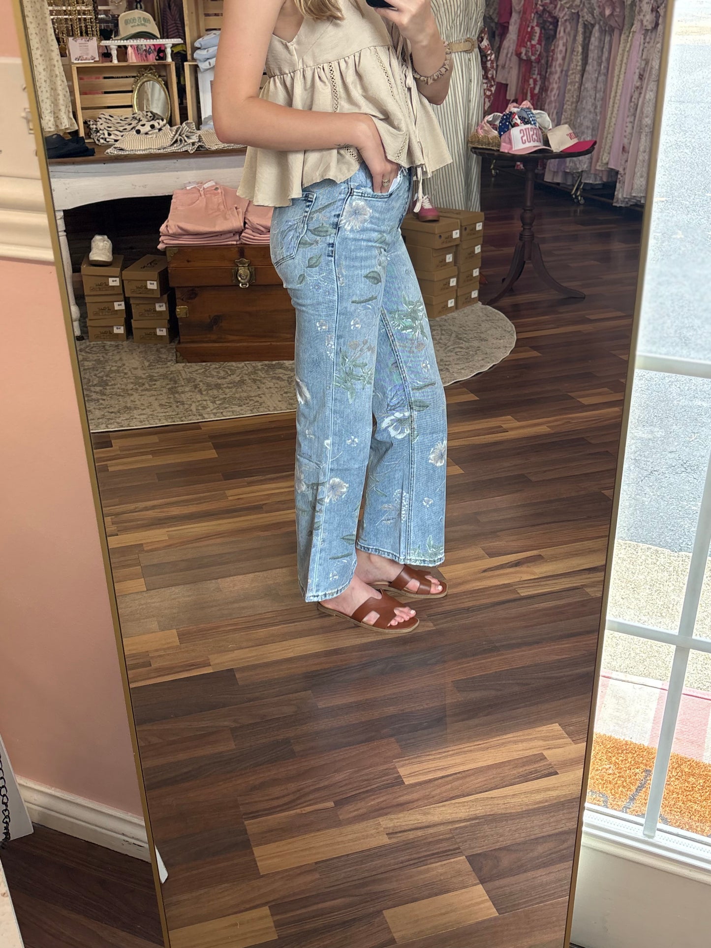 Vintage Floral Denim