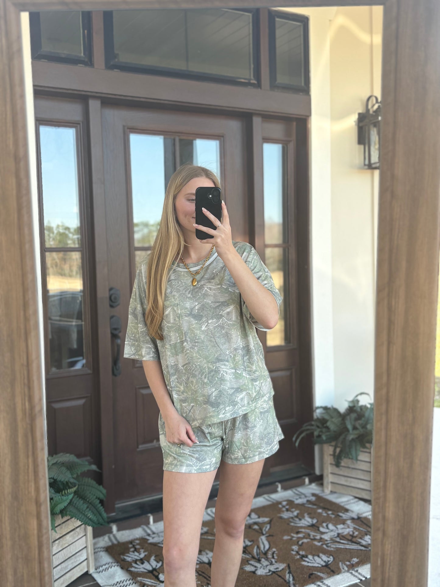 Muted Camo Short Set