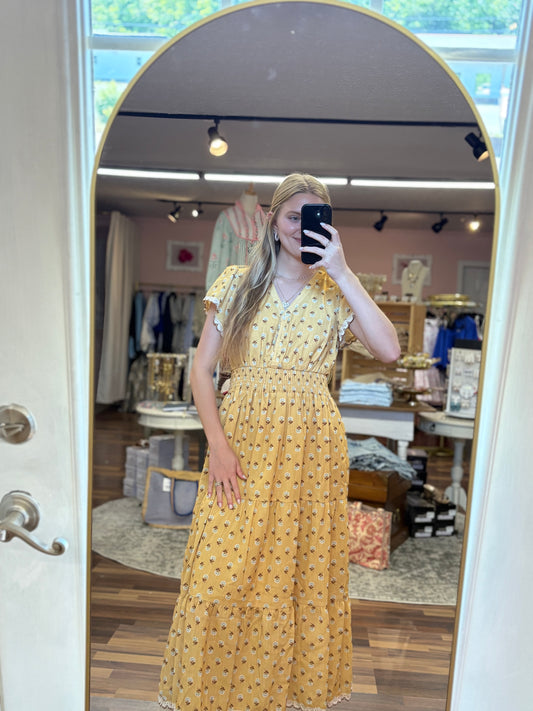 Floral Tiered Midi