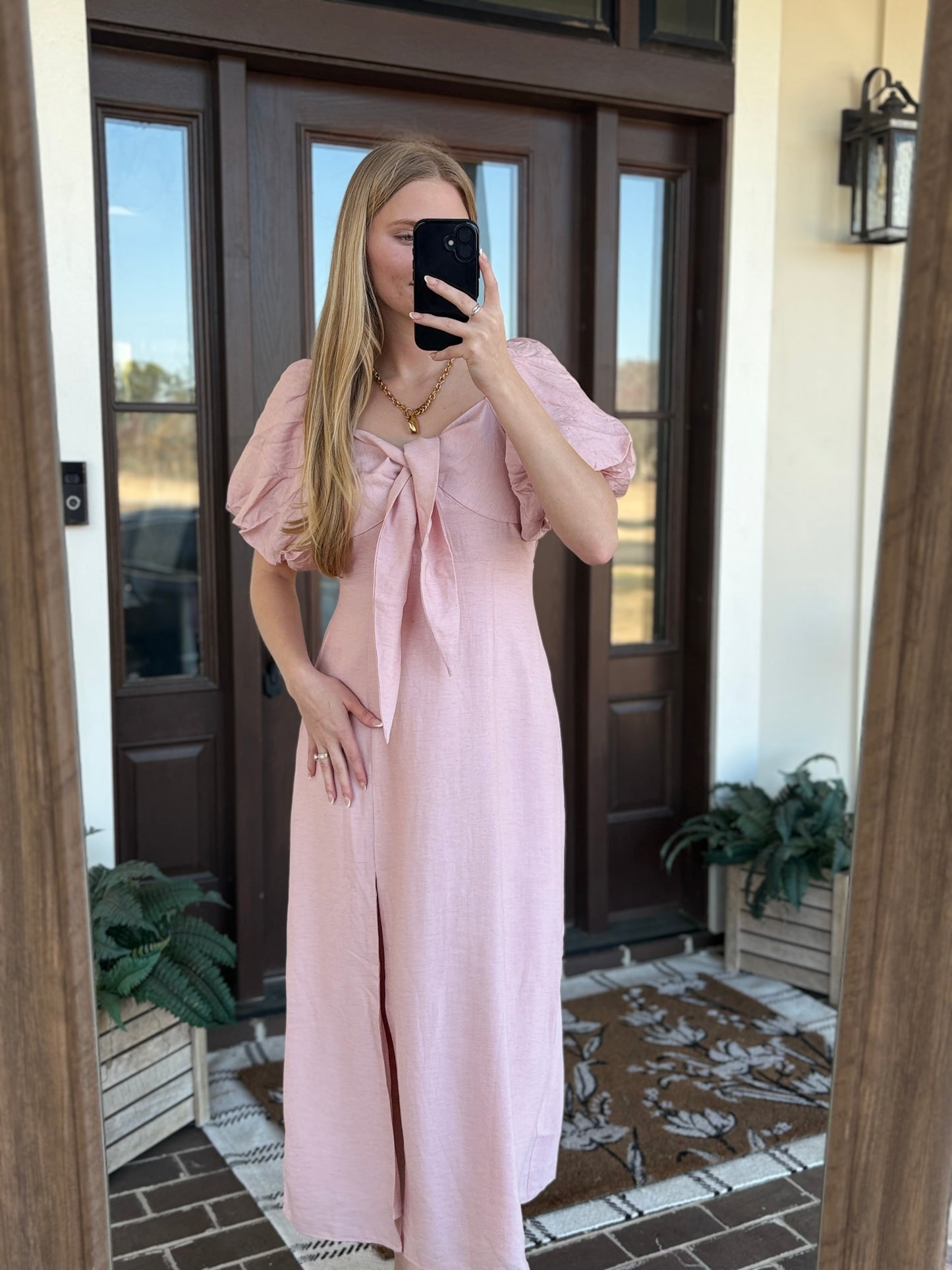 Front Tie Bow Midi