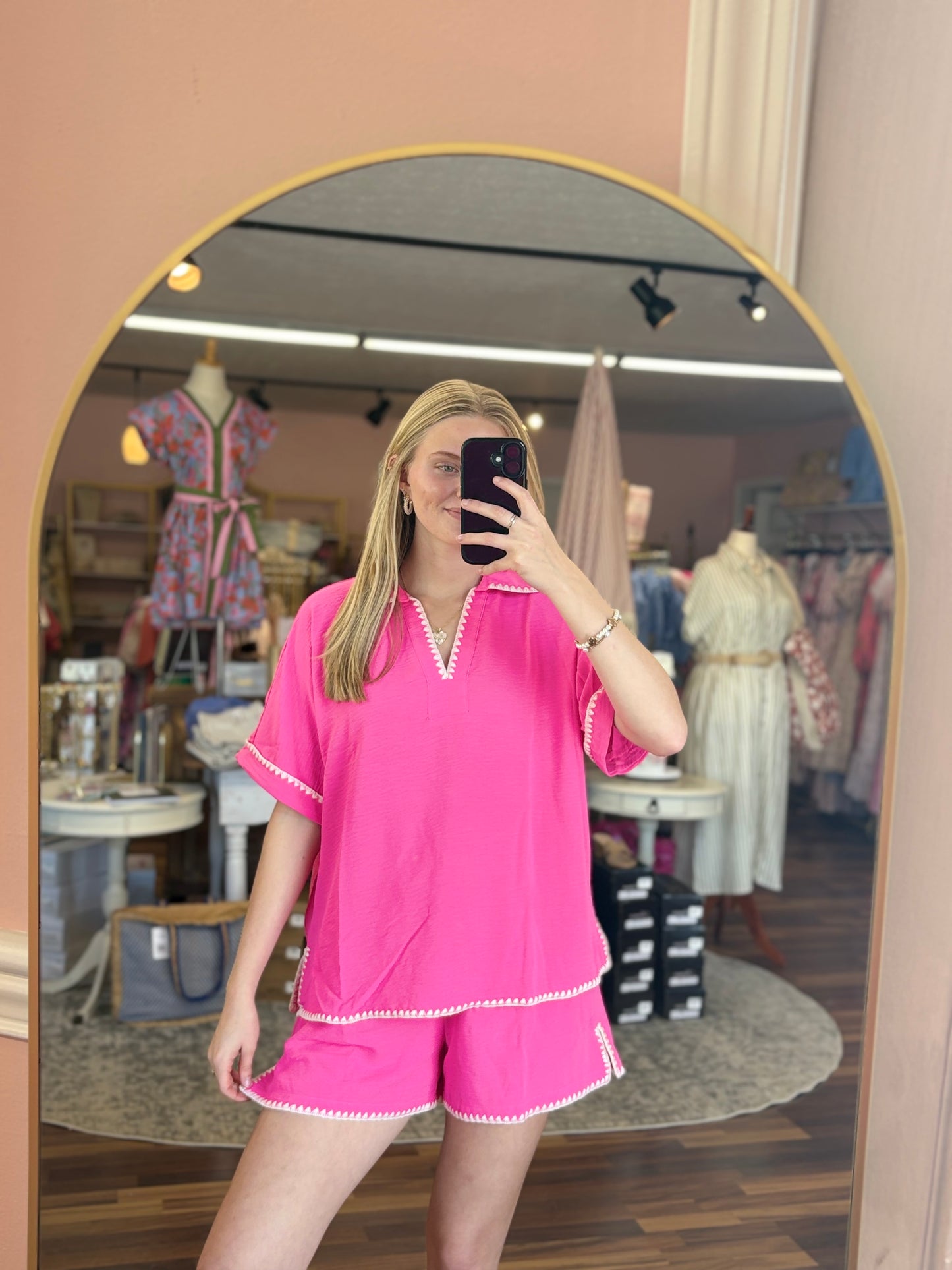 Hot Pink Short Set