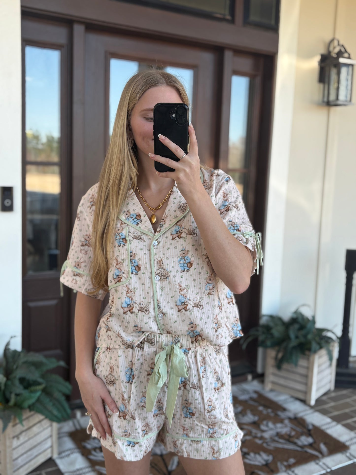 Bunny Gauze PJ Set