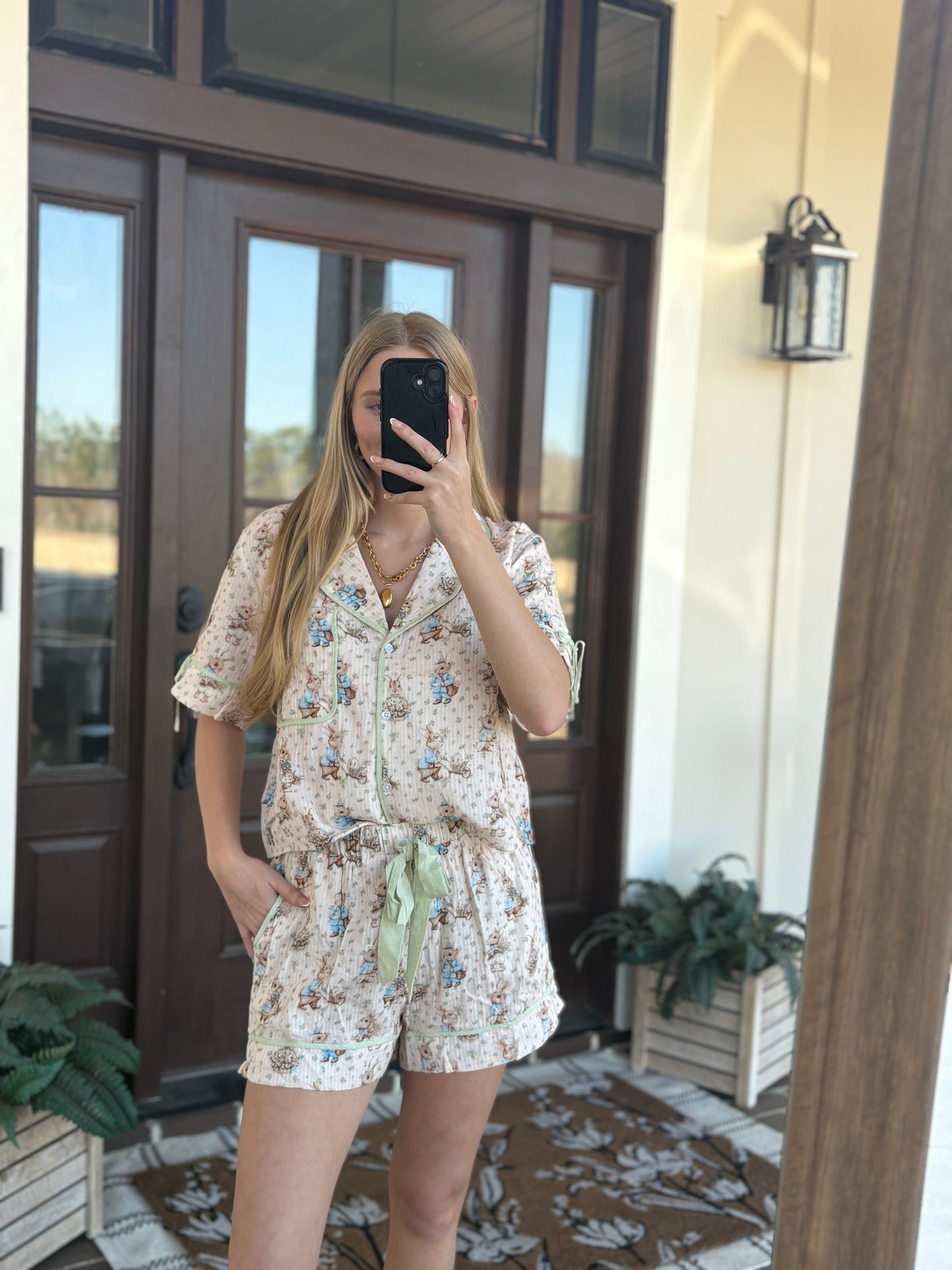 Bunny Gauze PJ Set