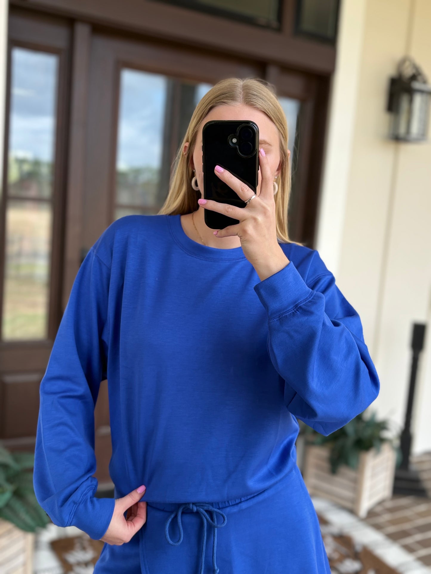 Royal Blue Skirt Set