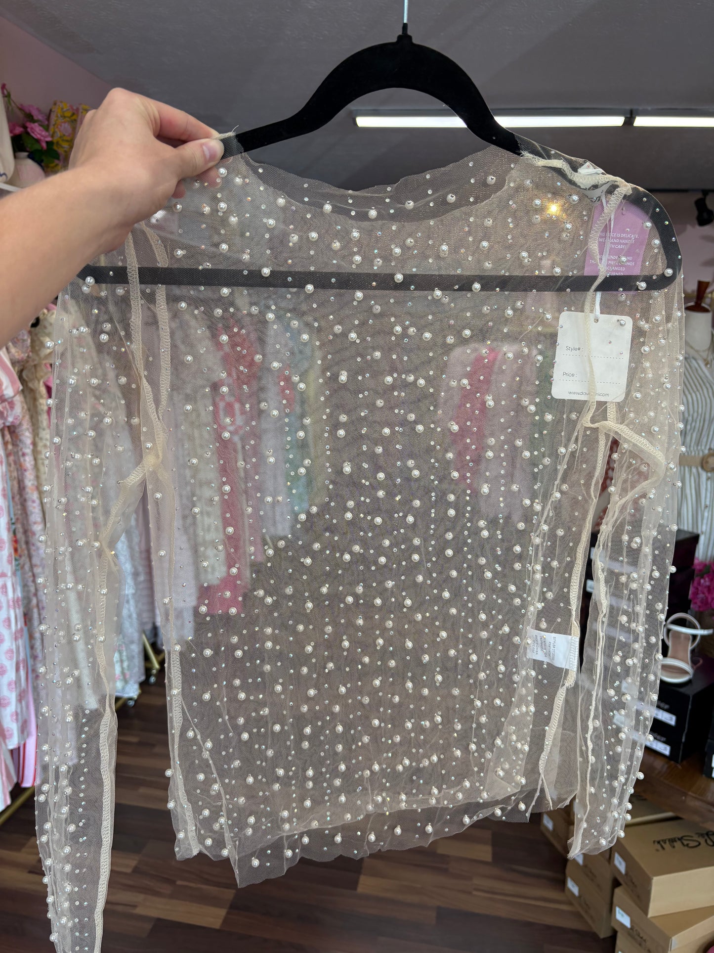 White Pearl Sheer